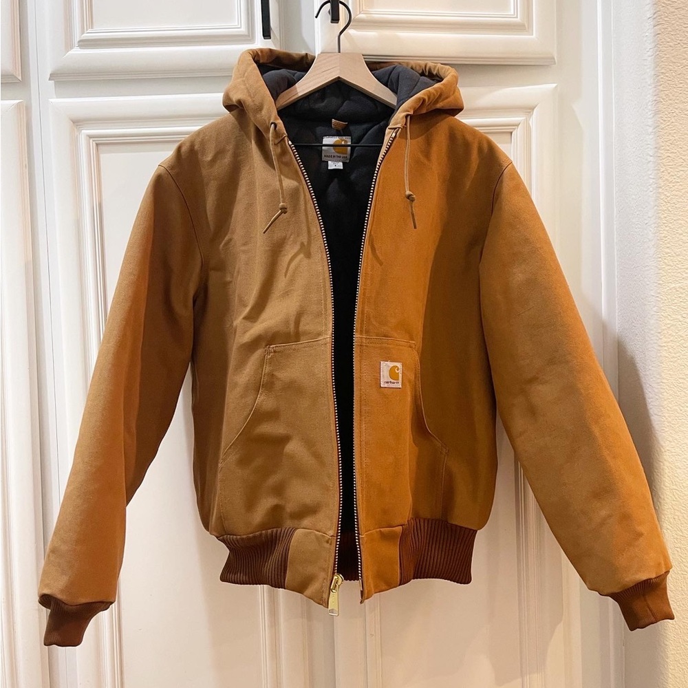 Vintage Carhartt Workwear Jacket Hoodie size S